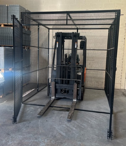 8ft x 8ft forklift cage with double door